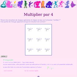 Table de multiplication par 4