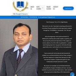 Maths Home Tutor in Noida