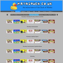 Mathsduck.co.uk - number games