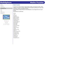 MathSphere Maths Puzzles