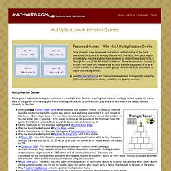 Multiplication & Division Games