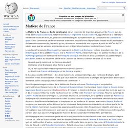 Matière de France