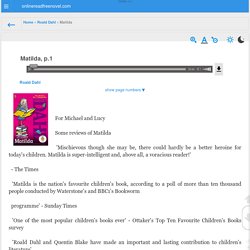 Read Matilda Online Read Free Novel - Read Light Novel,onlinereadfreenovel.com