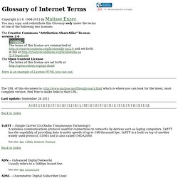 s Glossary of Internet Terms