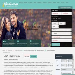 USA Singles Matrimony & matchmaking