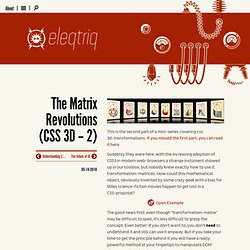 The Matrix Revolutions (CSS 3D – 2)
