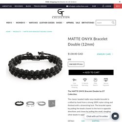 Men's Matte Black Bead Bracelet