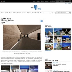 Light Matters: Creating Walls of Light