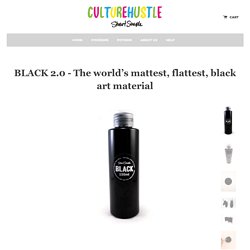 BLACK 2.0 - The world’s mattest, flattest, black art material – Culture Hustle