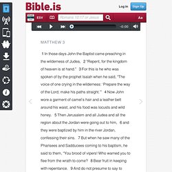 Matthew 3 - 2001 English Standard - Bible.is - ENGESV