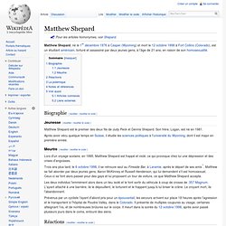 Matthew Shepard