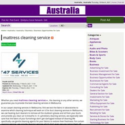 mattress cleaning service