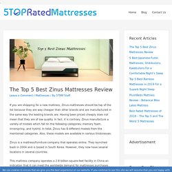 The Top 5 Best Zinus Mattresses Review in 2019 - Which is the Most comfortable?