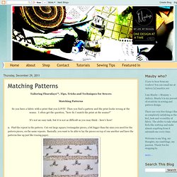 Matching Patterns
