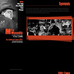 M le Maudit, film réalisé par Fritz Lang au cinéma le 5 mars 2014. M le Maudit