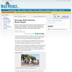 News, information, serving Maui, Hawaii weekly — The Maui Weekly