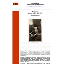 Maurice Ravel - Biographie - forumopera.com