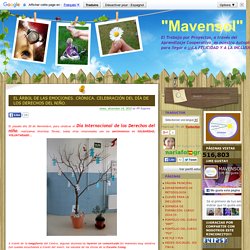 "Mavensol": EL ÁRBOL DE LAS EMOCIONES. CRÓNICA. CELEBRACIÓN DEL DÍA DE LOS DERECHOS DEL NIÑO.