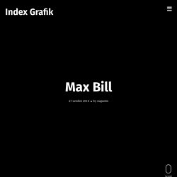 Max Bill – Index Grafik