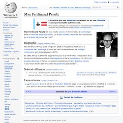 Max Ferdinand Perutz 1914-2002