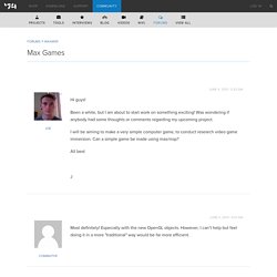 Max Games - Cycling '74 Forums