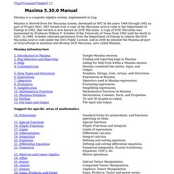 Maxima 5.28.0 Manual: