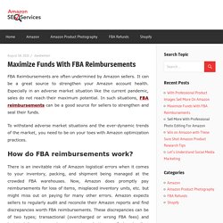 Maximize Funds With FBA Reimbursements