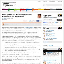 Converged Media: Maximizing Consumer Engagement in a Digital World