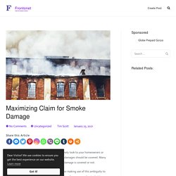 Maximizing Claim for Smoke Damage