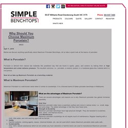All About Maximum Porcelain Benchtops