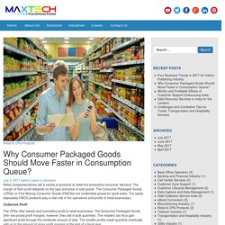 Maxtech BPO - Consumer Packaged Goods