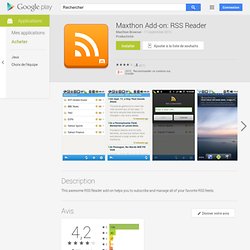 Maxthon Add-on: RSS Reader