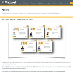 Maxwell GeoSystems Merit Awards