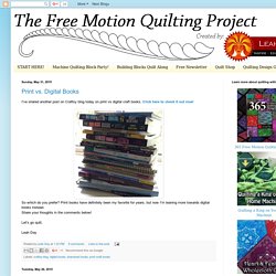 The Free Motion Quilting Project: May 2015