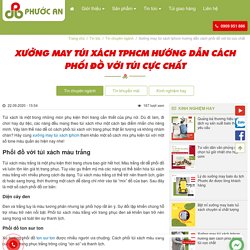 Xưởng may túi xách tphcm hướng dẫn cách phối đồ với túi cực chất – Công ty TNHH Phước An