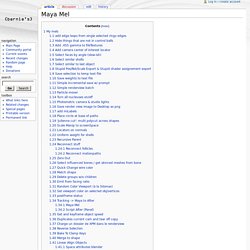 Maya Mel - Berniewiki