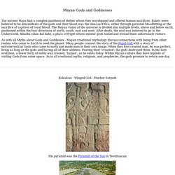Mayan Gods and Goddesses