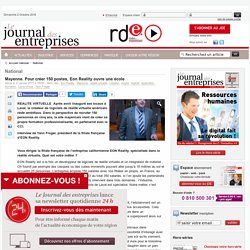 Mayenne. Pour créer 150 postes, Eon Reality ouvre une école - National - Le Journal des entreprises