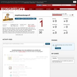 maykhoandungcu's profile on Kongregate