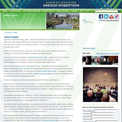Mayor of Vancouver » Green Capital