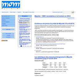 Mayotte : 19991 reconduites à la frontière en 2014 - MOM