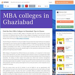 MBA colleges in Ghaziabad