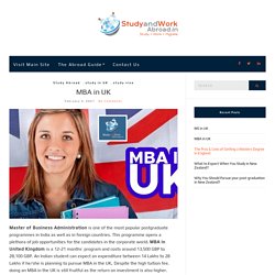 MBA in UK