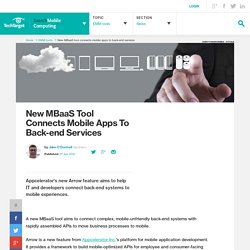 New MBaaS tool connects mobile apps to back-end services