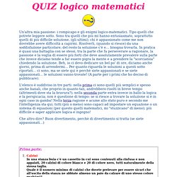 www.MBIKE.it: quiz logico matematici
