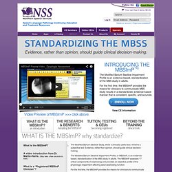MBSImP™©: Modified Barium Swallow Impairment Profile