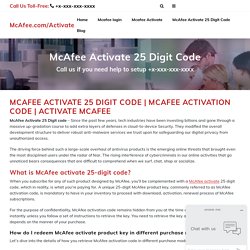 Mcafee.com/activate - Install McAfee - McAfee Activate With Product key