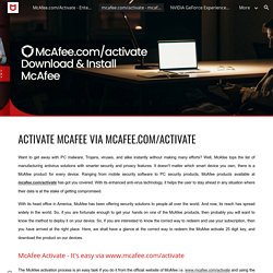 mcafee.com/activate - mcafee activate 25 digit key