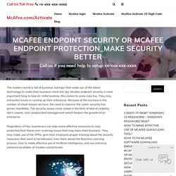 Mcafee.com/activate - Install McAfee - McAfee Activate With Product key