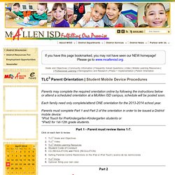 McAllen ISD - TLC3_Parent_Orientation